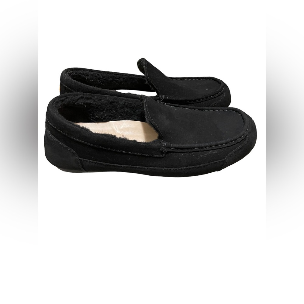 Samuel Hubbard Men's 9.5 Shearling Slipper Black Suede Comfort Shoes